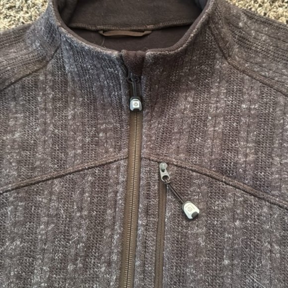 Lululemon Rara Brown Wool Fleece Lined Wool Blend Full Zip Jacket Men XL - Picture 2 of 10